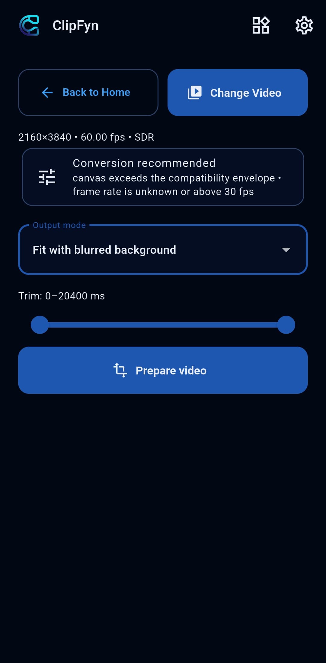 2. Smart 9:16 Aspect Modes