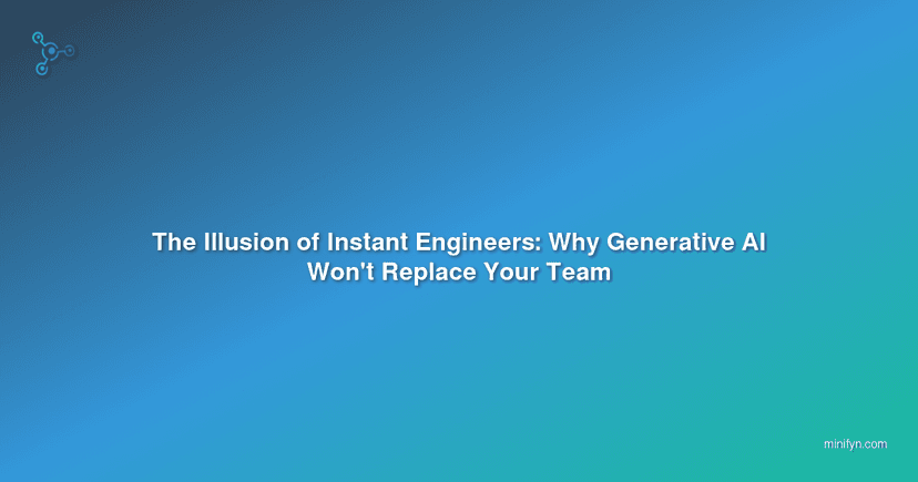 The Illusion of Instant Engineers: Why Generative AI Won't Replace Your Team