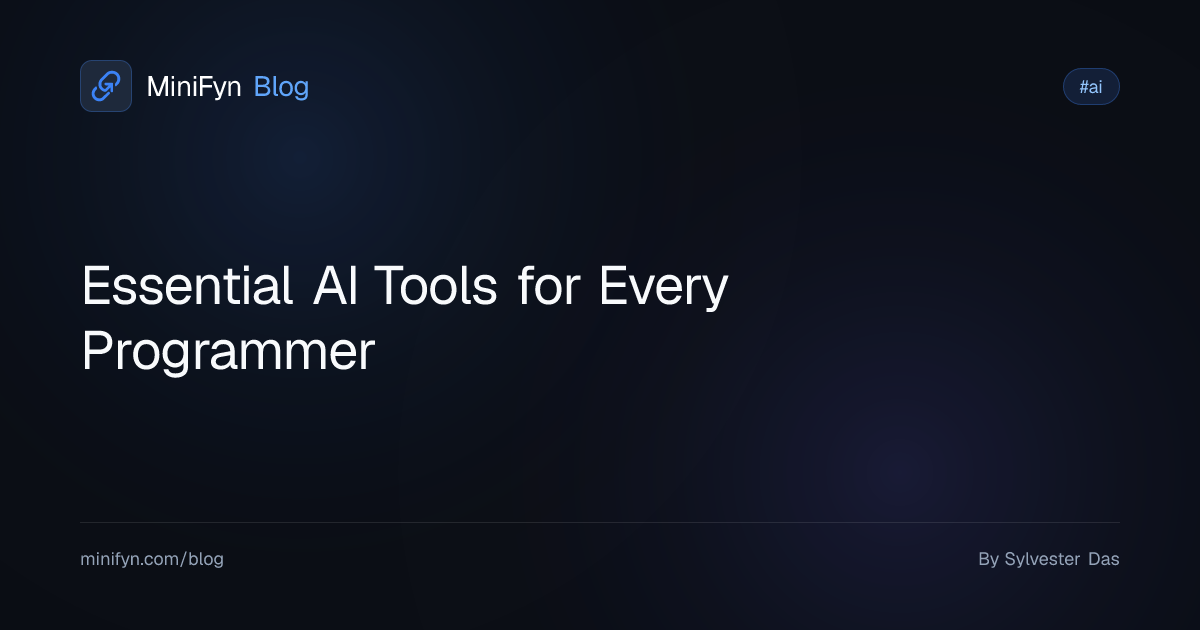 Essential AI Tools for Every Programmer