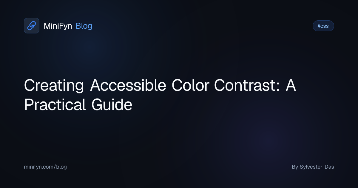 Creating Accessible Color Contrast: A Practical Guide